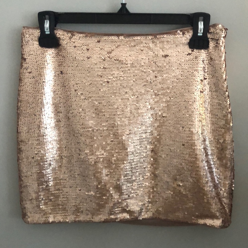 Banana Republic Gold Sequin Skirt NWT